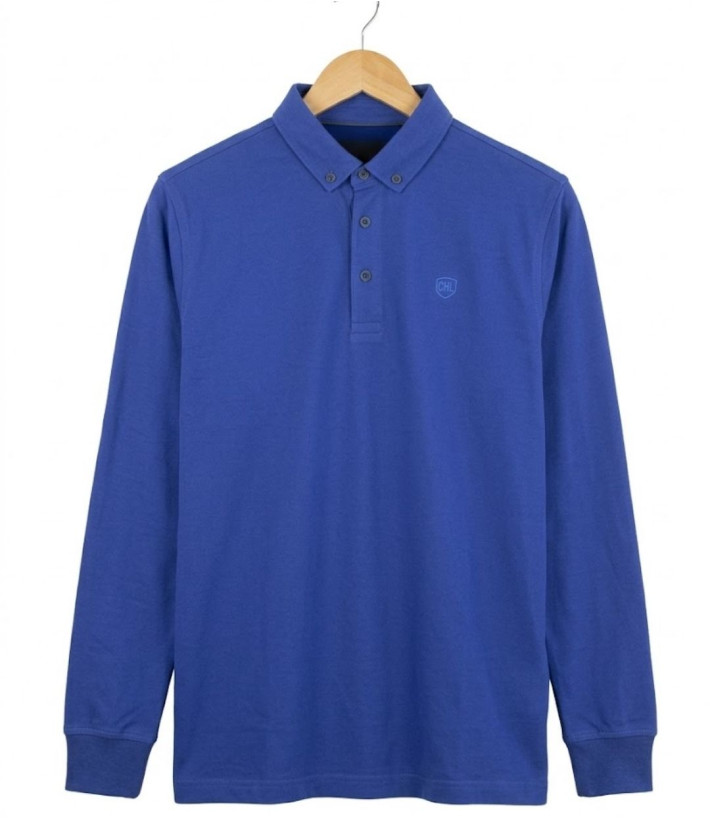 Challenger NATHAN1 — Polo manches longues bleu