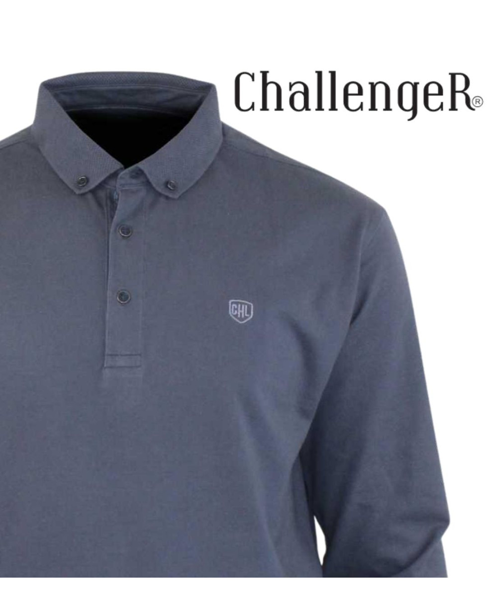 Challenger NATHAN2 — Polo manches longues gris