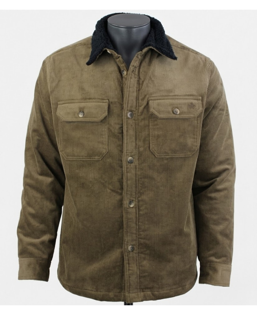 Challenger CURTIS1 — Blouson velours doublé taupe