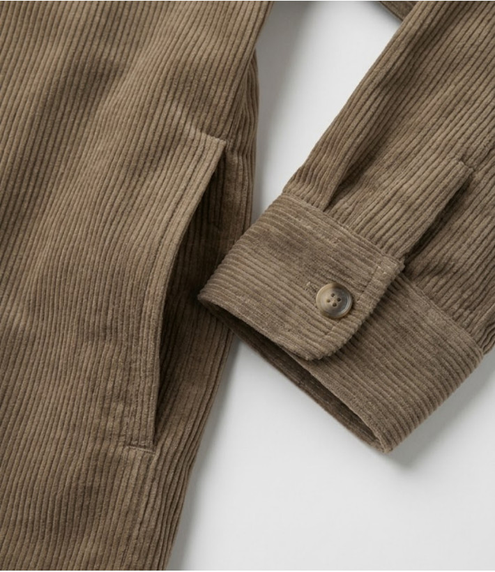 Challenger CURTIS1 — Blouson velours doublé taupe