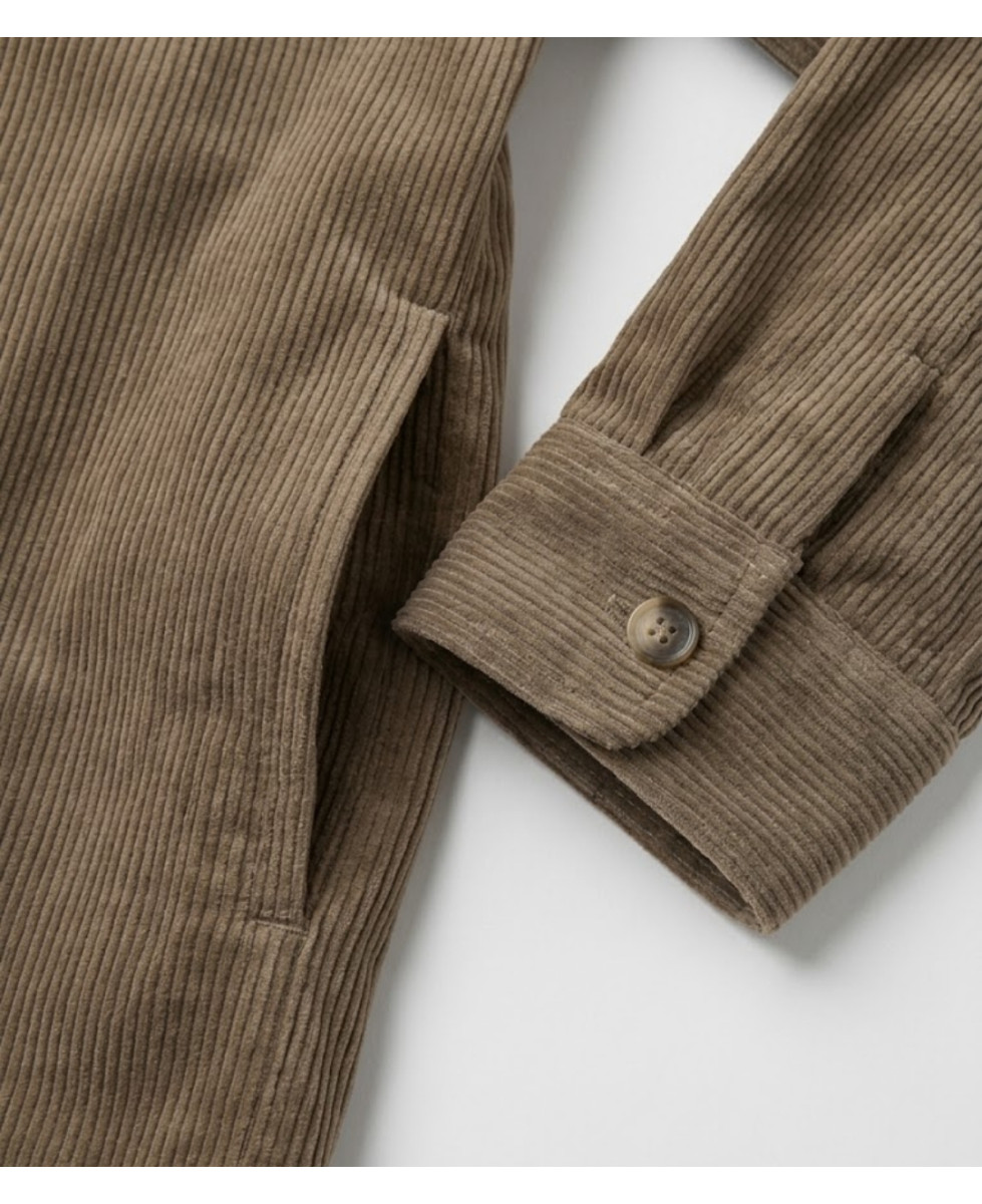 Challenger CURTIS1 — Blouson velours doublé taupe