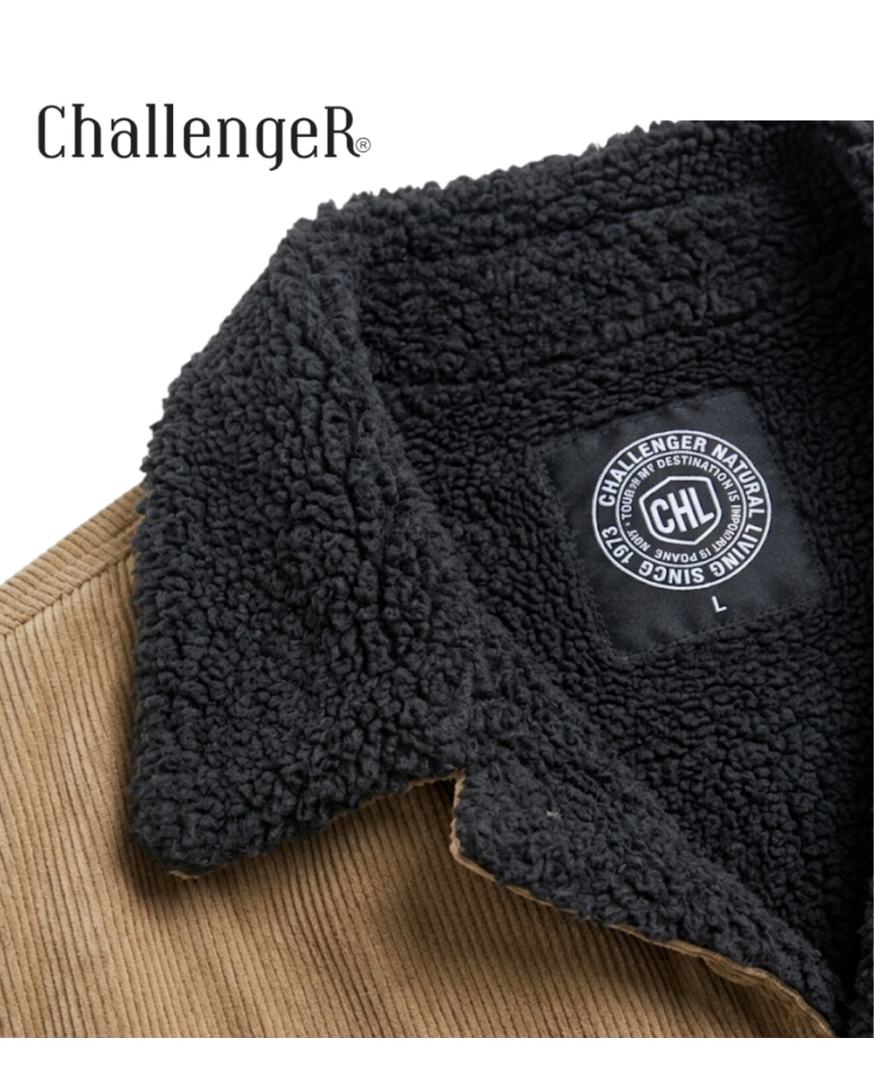 Challenger CURTIS1 — Blouson velours doublé taupe
