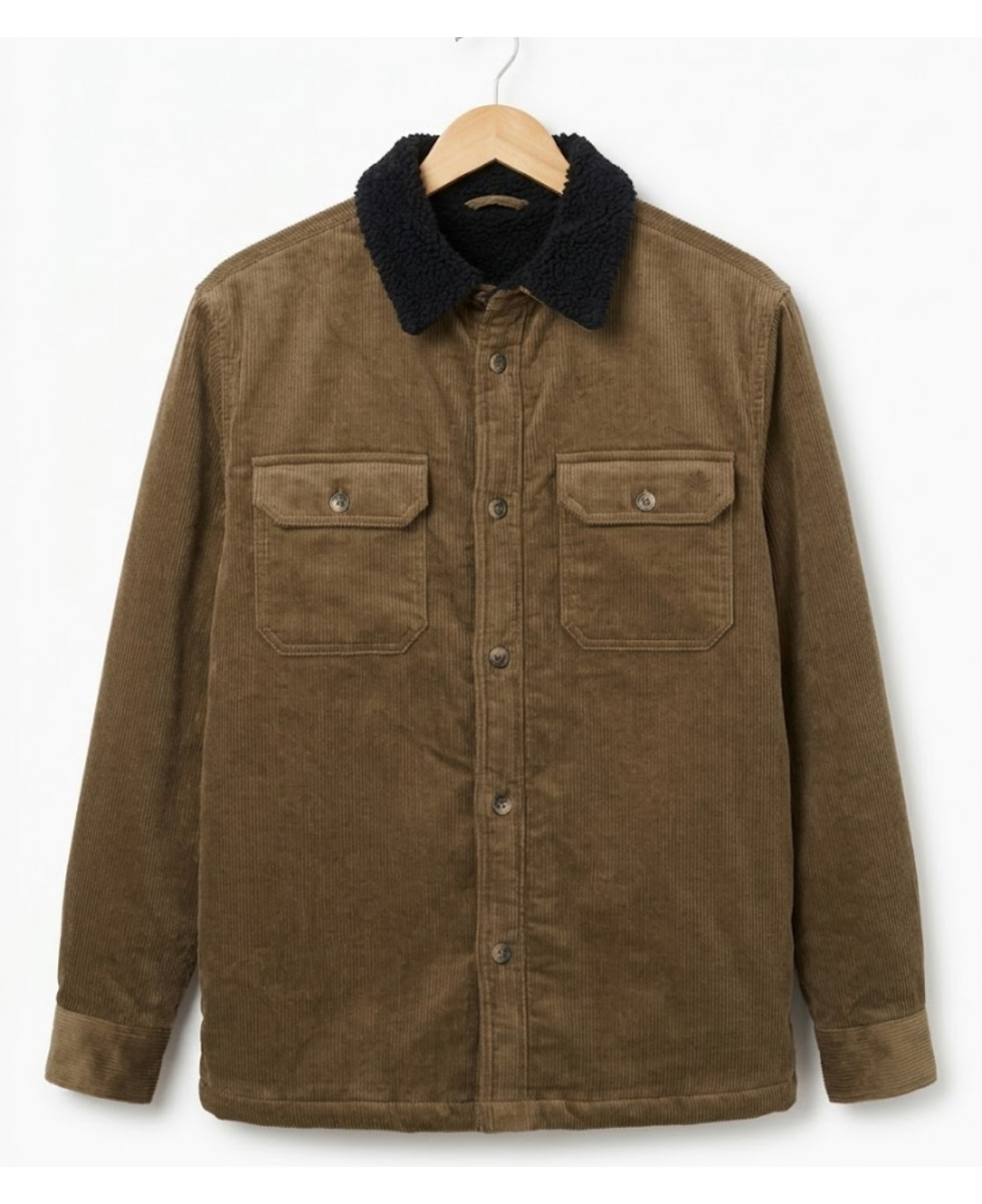 Challenger CURTIS1 — Blouson velours doublé taupe