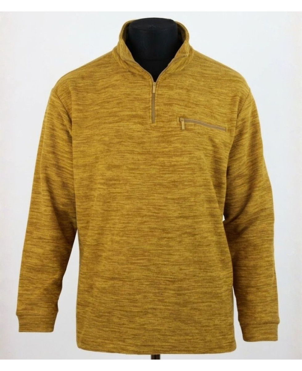 CHALLENGER CARIBOU7 — Sweat polaire camel anti-boulochage
