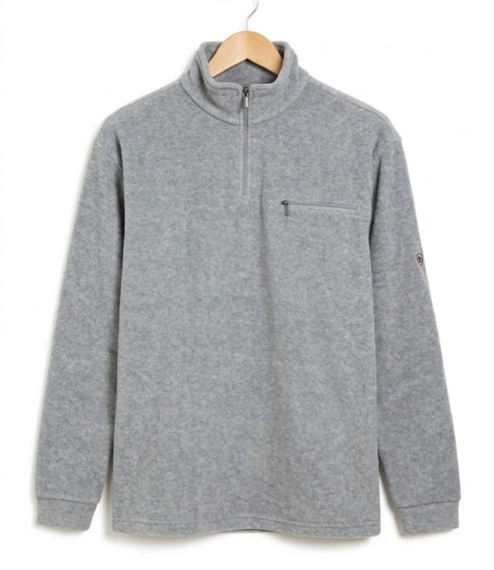 CHALLENGER CARIBOU3 — Sweat polaire gris anti-boulochage
