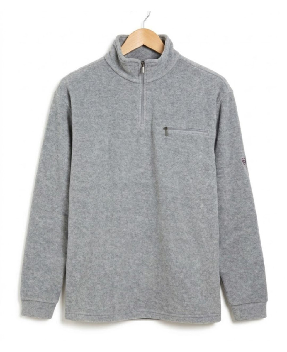 CHALLENGER CARIBOU3 — Sweat polaire gris anti-boulochage