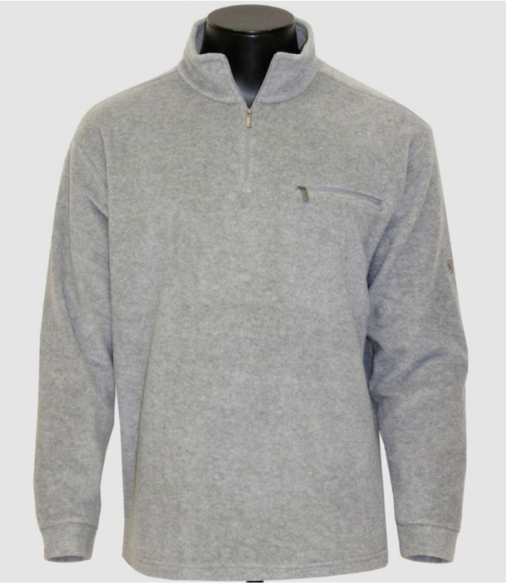 CHALLENGER CARIBOU3 — Sweat polaire gris anti-boulochage