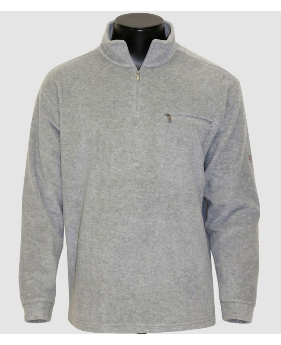 CHALLENGER CARIBOU3 — Sweat polaire gris anti-boulochage