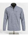 CHALLENGER CARIBOU4 — Sweat polaire zippé gris foncé chiné