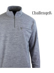 CHALLENGER CARIBOU4 — Sweat polaire zippé gris foncé chiné
