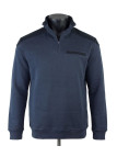 CHALLENGER BELFAST4 — Sweat bleu marine col camionneur