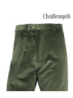 CHALLENGER FELIX1 — Pantalon velours vert extensible