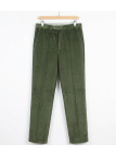 CHALLENGER FELIX1 — Pantalon velours vert extensible