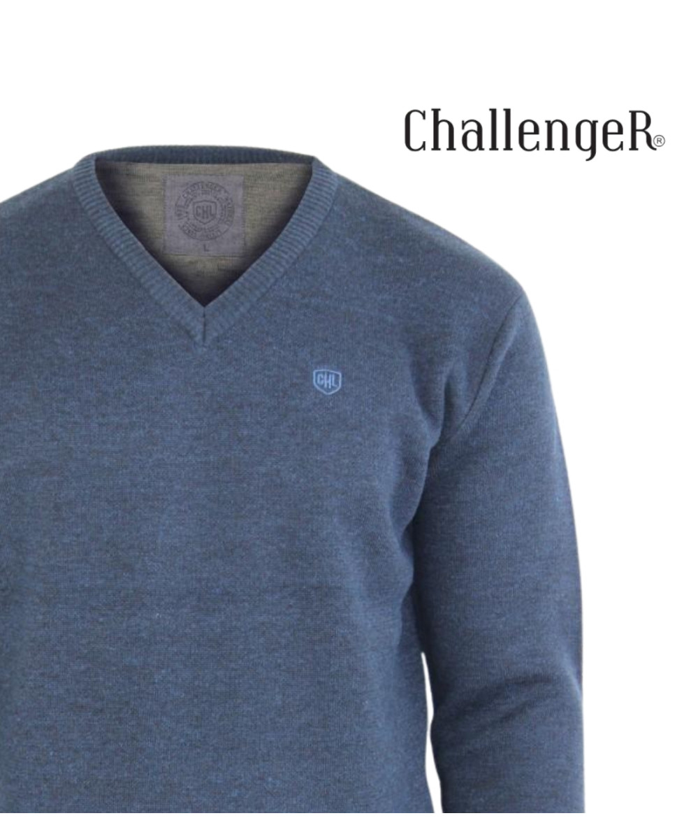 CHALLENGER PINSON1 — Pull col V marine chaud