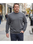 CHALLENGER BULGARE1 — Sweat col rond gris à poche zippée