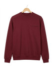 CHALLENGER BULGARE3 — Sweat col rond bordeaux pour homme
