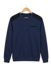 CHALLENGER PARFAIT2 — Sweat col rond molleton bleu 320 g