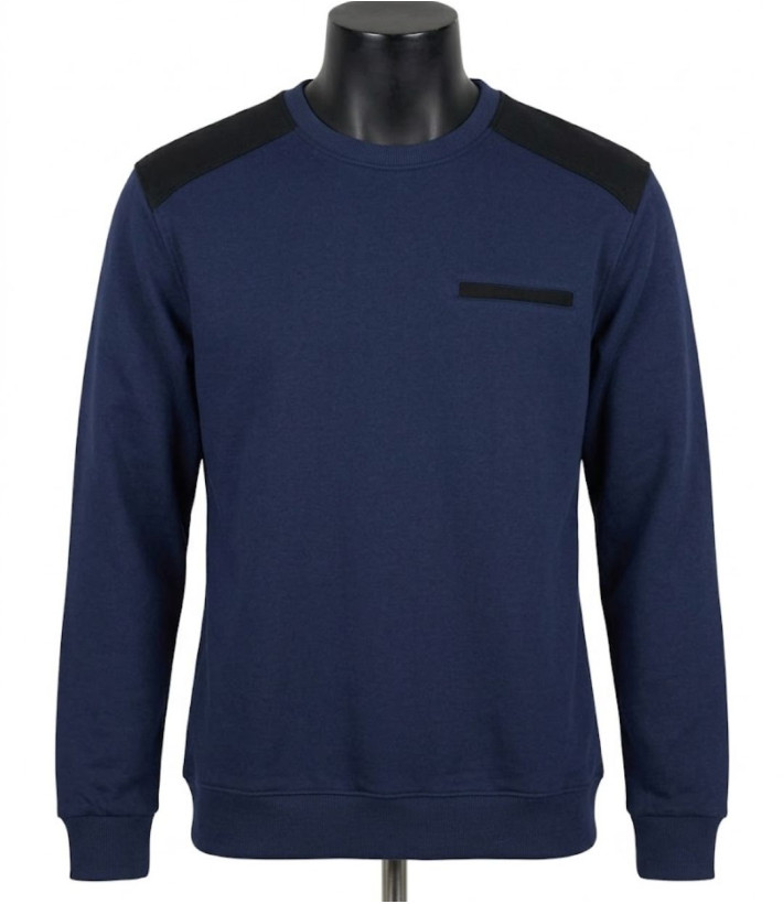 CHALLENGER PARFAIT2 — Sweat col rond molleton bleu 320 g