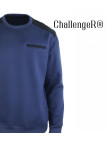 CHALLENGER PARFAIT2 — Sweat col rond molleton bleu 320 g
