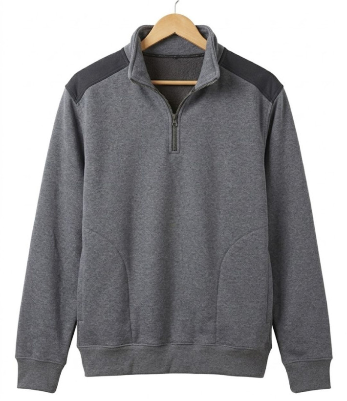 Challenger PIERRO1 — Sweat camionneur homme en molleton gris