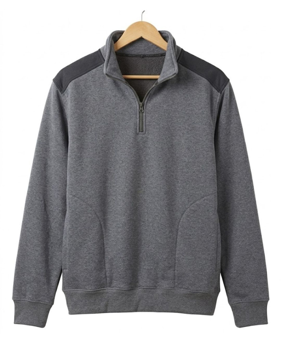 Challenger PIERRO1 — Sweat camionneur homme en molleton gris