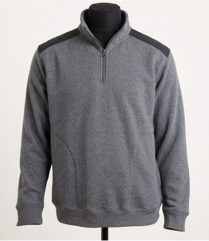 Challenger PIERRO1 — Sweat camionneur homme en molleton gris
