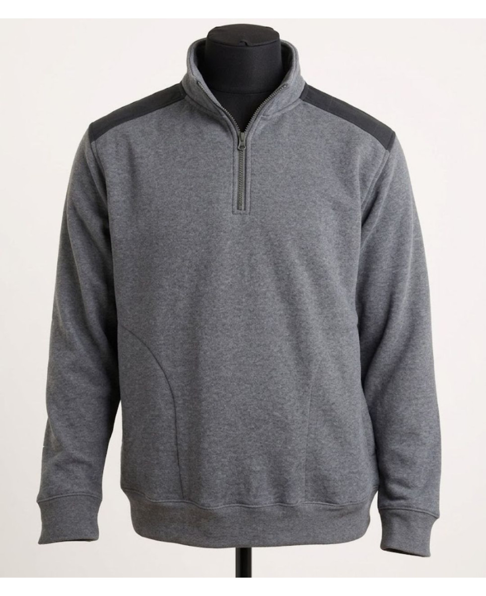Challenger PIERRO1 — Sweat camionneur homme en molleton gris