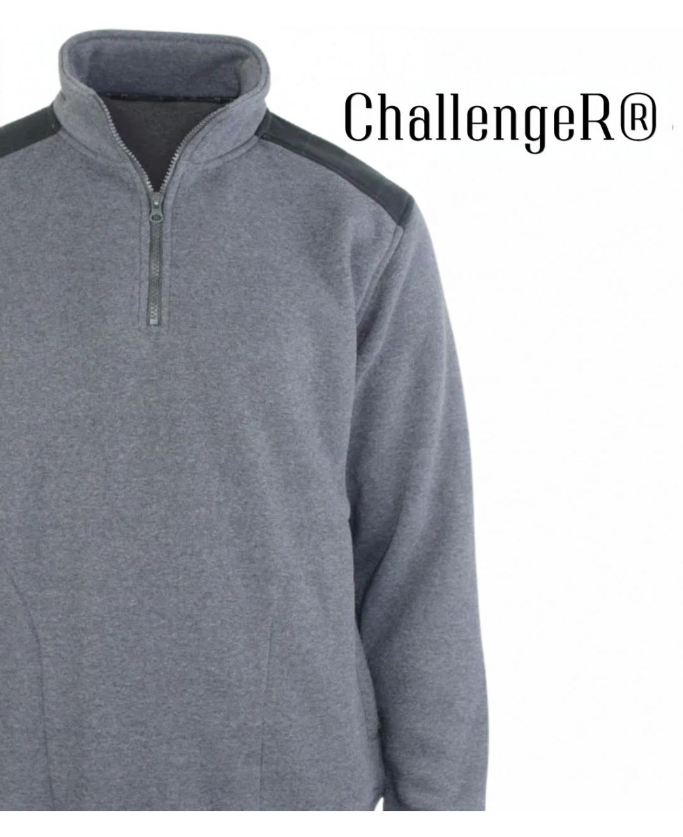 Challenger PIERRO1 — Sweat camionneur homme en molleton gris