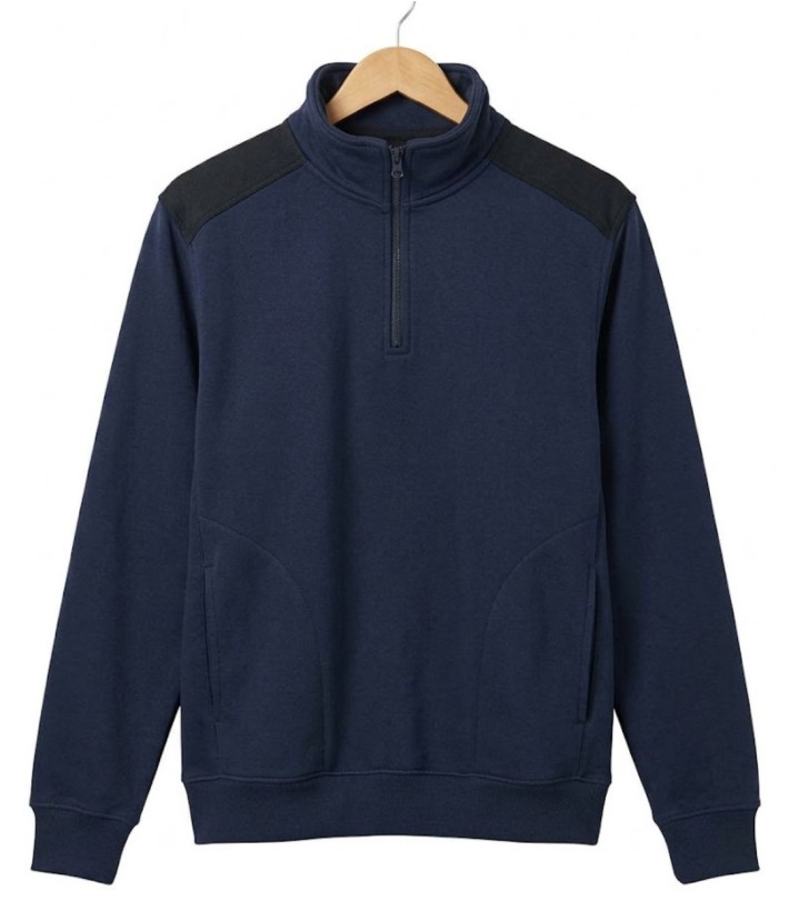 Challenger PIERRO2 — Sweat camionneur bleu et résistant