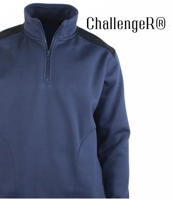Challenger PIERRO2 — Sweat camionneur bleu et résistant