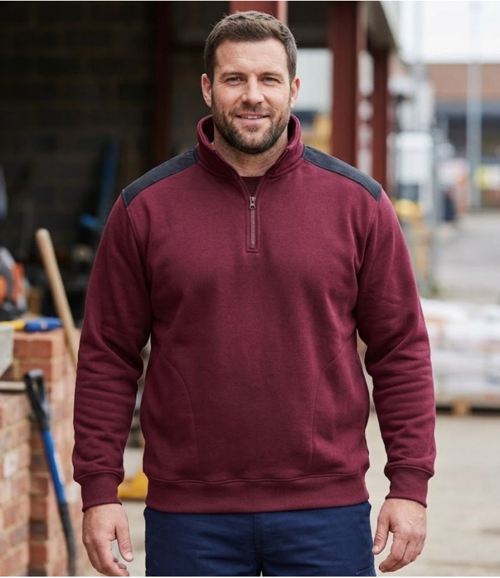 Challenger PIERRO5 — Sweat camionneur bordeaux résistant