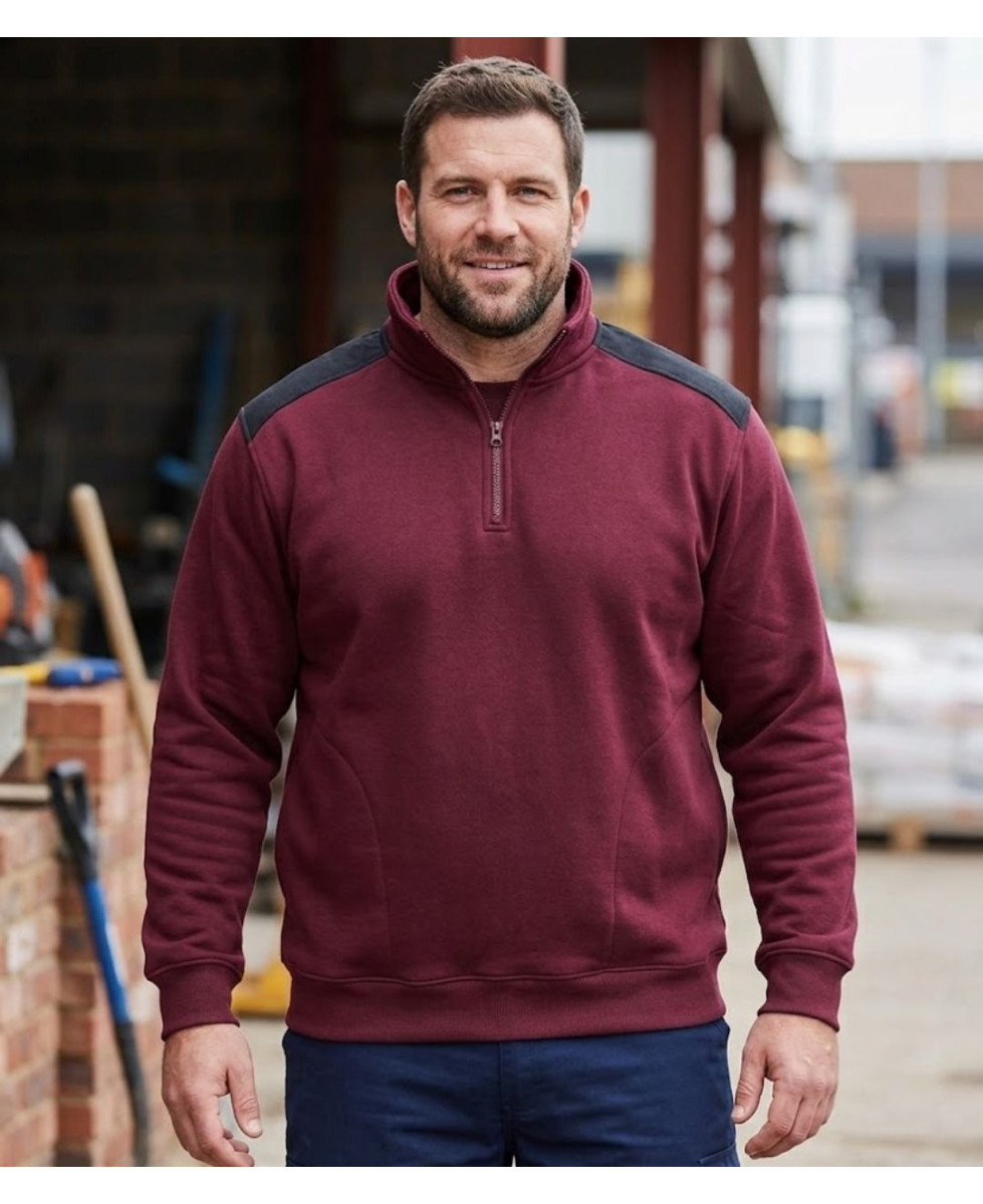 Challenger PIERRO5 — Sweat camionneur bordeaux résistant