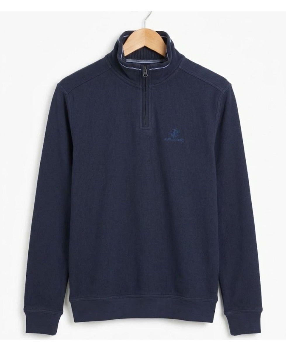 Winchester POCO1 — Sweat col montant bleu marine chic