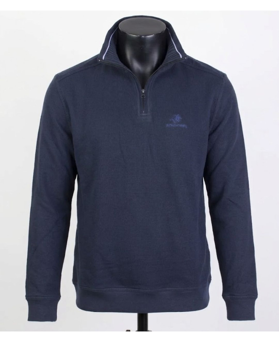 Winchester POCO1 — Sweat col montant bleu marine chic