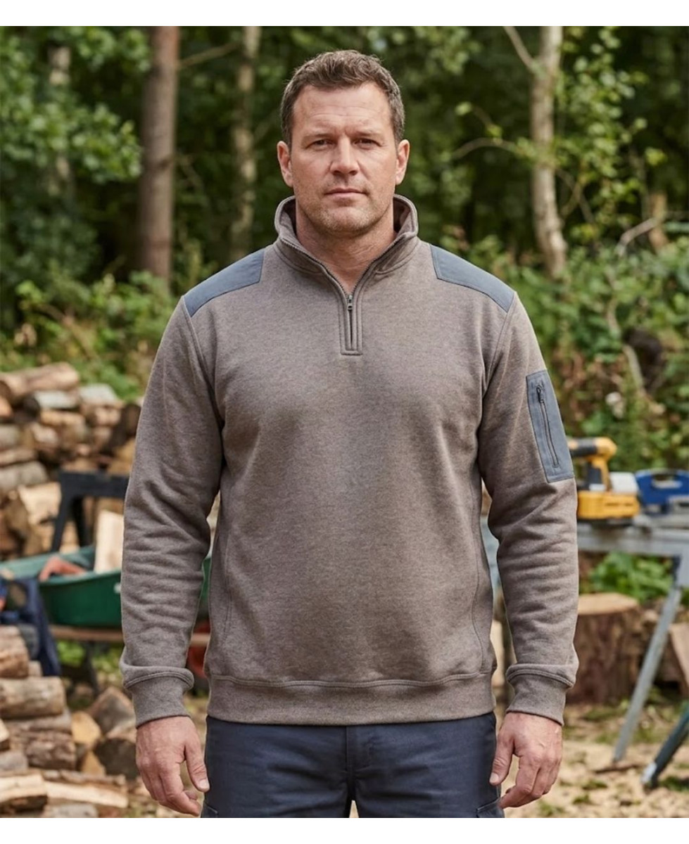 Challenger PRODIGE3 — Sweat camionneur taupe résistant