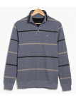 Challenger PORTO1 — Sweat camionneur rayé gris masculin