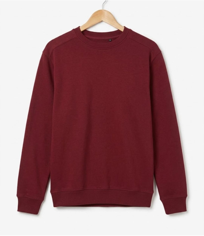 Challenger E213U001 — Sweat col rond bordeaux résistant