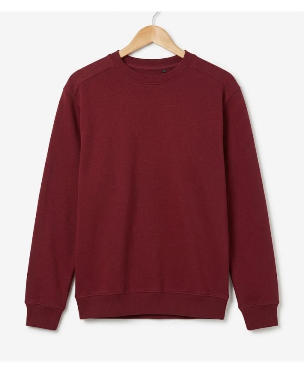 Challenger E213U001 — Sweat col rond bordeaux résistant