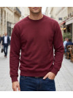 Challenger E213U001 — Sweat col rond bordeaux résistant