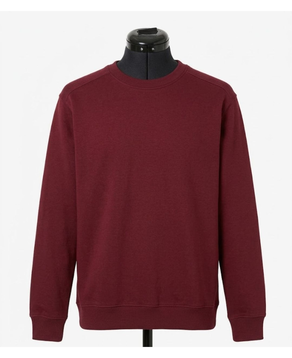 Challenger E213U001 — Sweat col rond bordeaux résistant