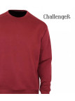 Challenger E213U001 — Sweat col rond bordeaux résistant