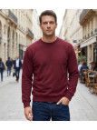 Challenger E213U001 — Sweat col rond bordeaux résistant