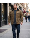 Challenger CURTIS1 — Blouson velours doublé taupe
