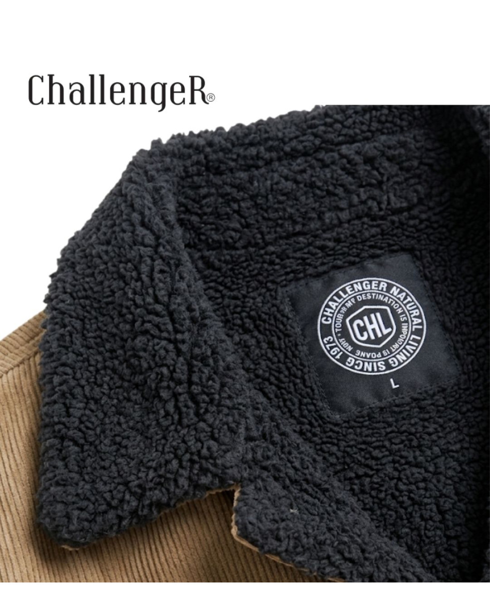 Challenger CURTIS1 — Blouson velours doublé taupe
