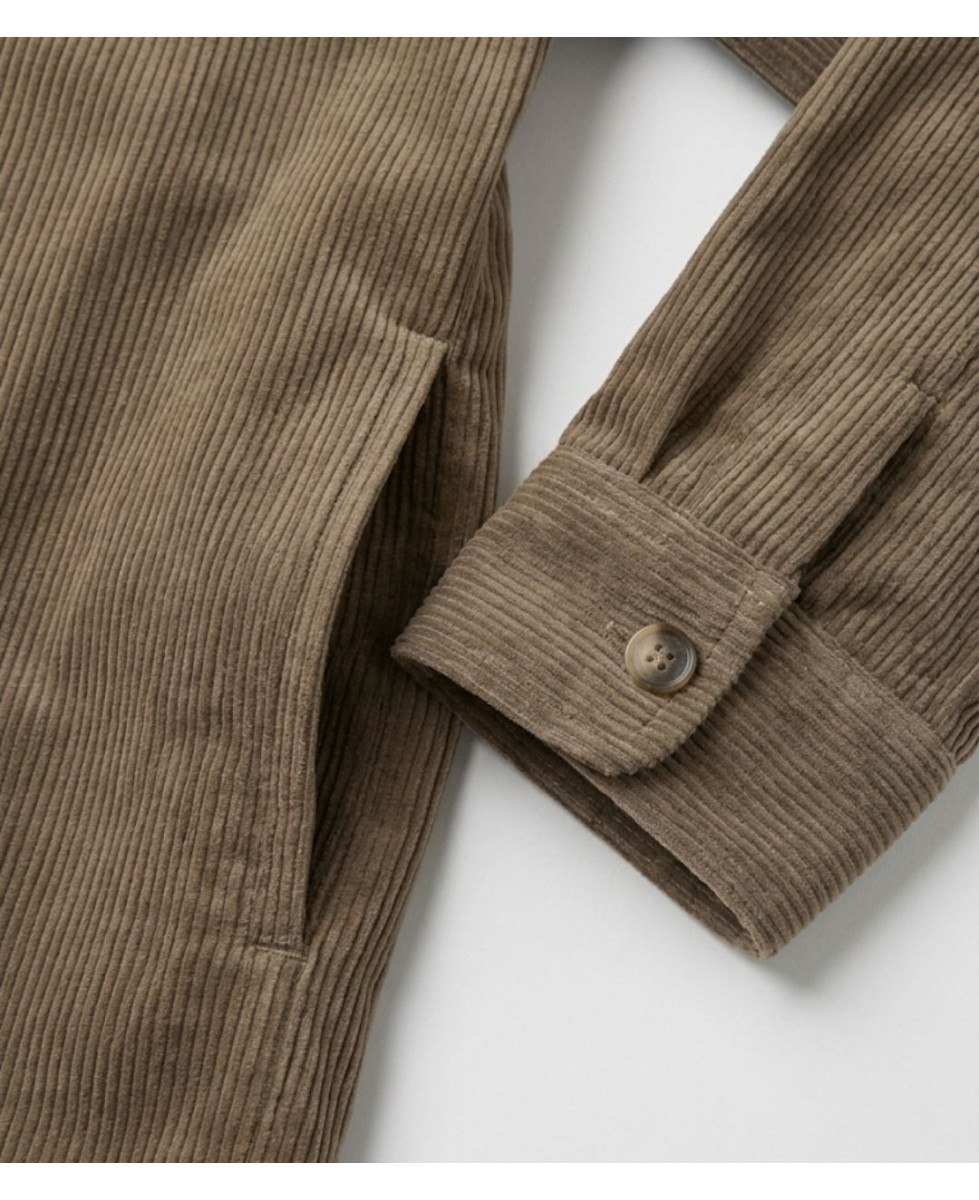 Challenger CURTIS1 — Blouson velours doublé taupe