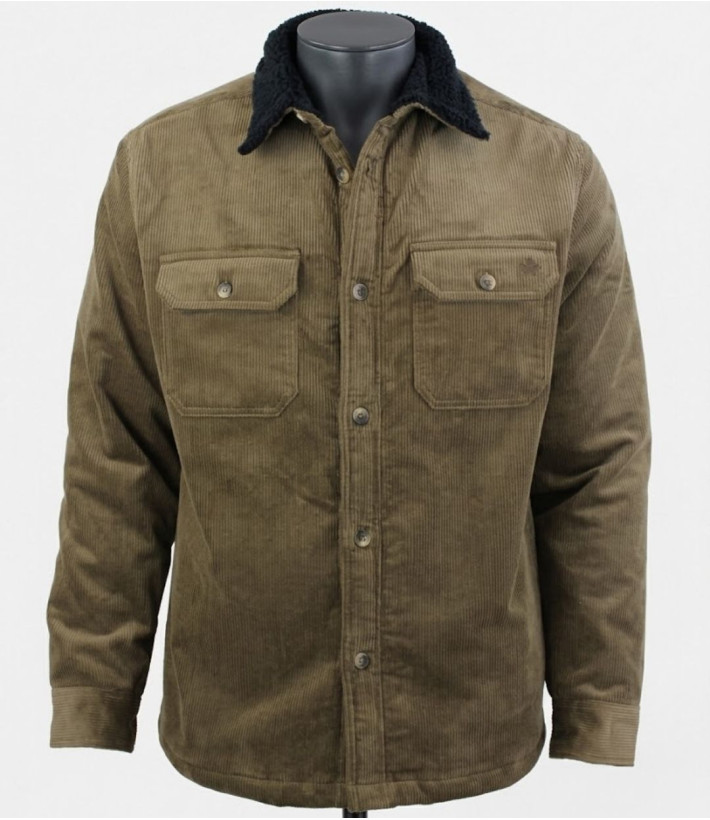 Challenger CURTIS1 — Blouson velours doublé taupe