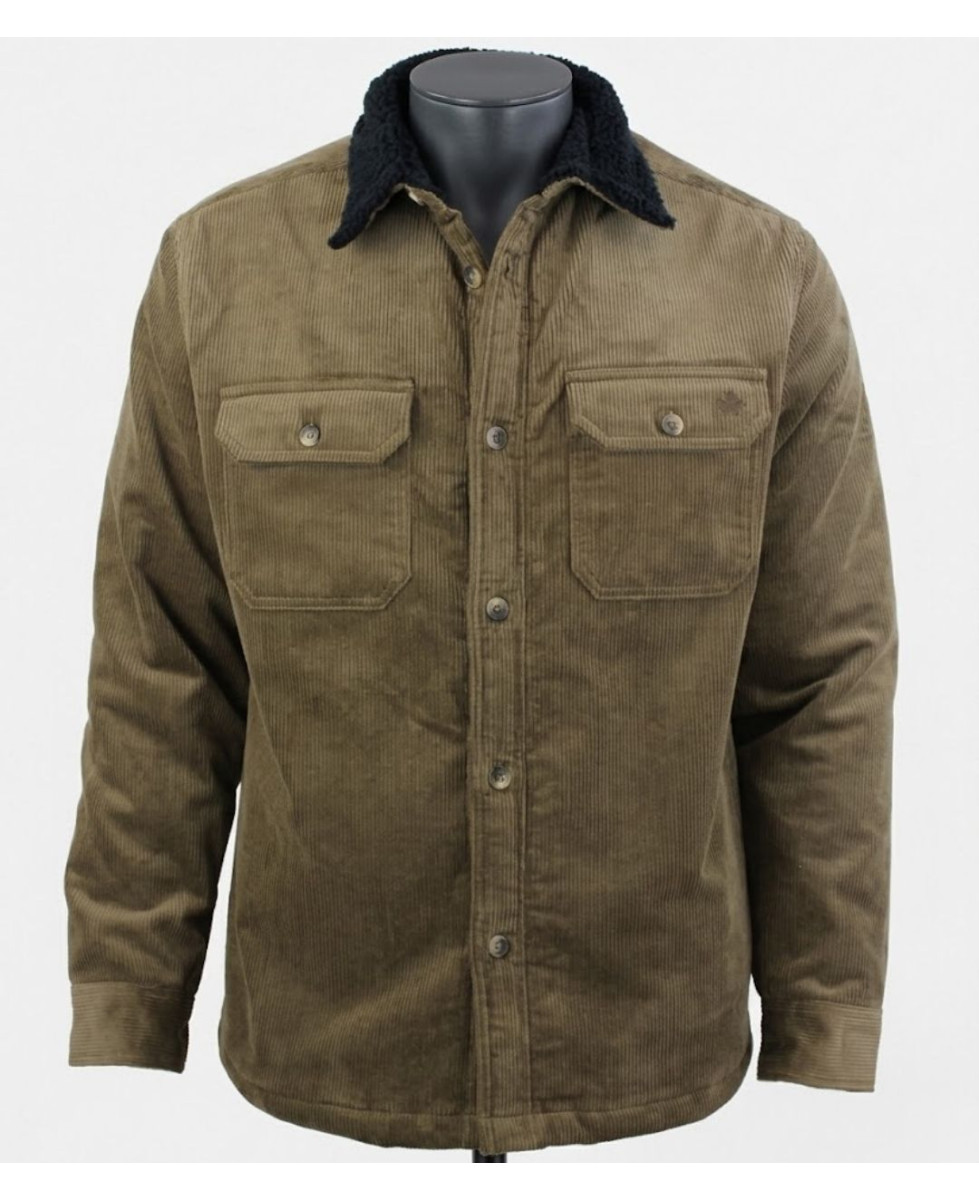 Challenger CURTIS1 — Blouson velours doublé taupe