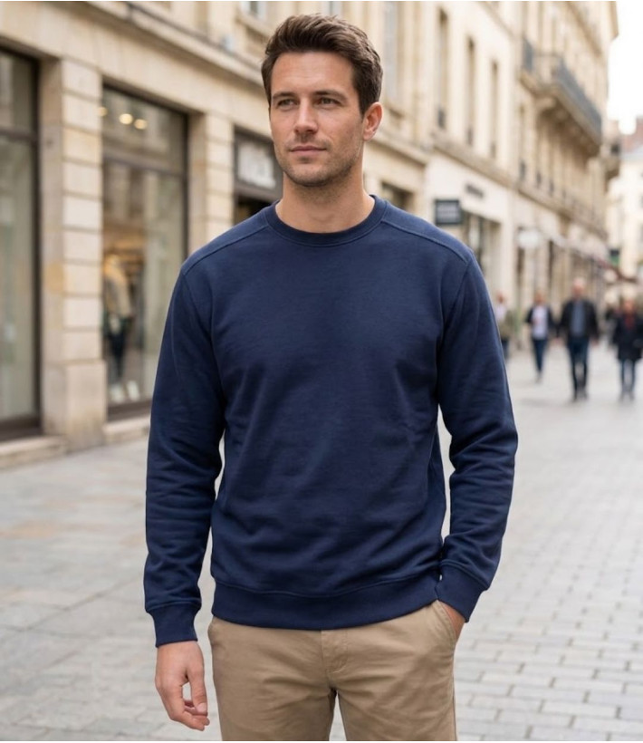 CHALLENGER E213 — Sweat col rond homme très résistant