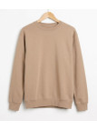 CHALLENGER E213 — Sweat col rond beige ultra-résistant