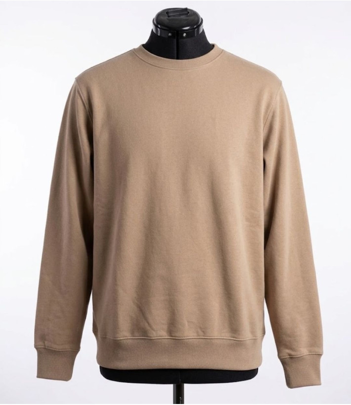 CHALLENGER E213 — Sweat col rond beige ultra-résistant